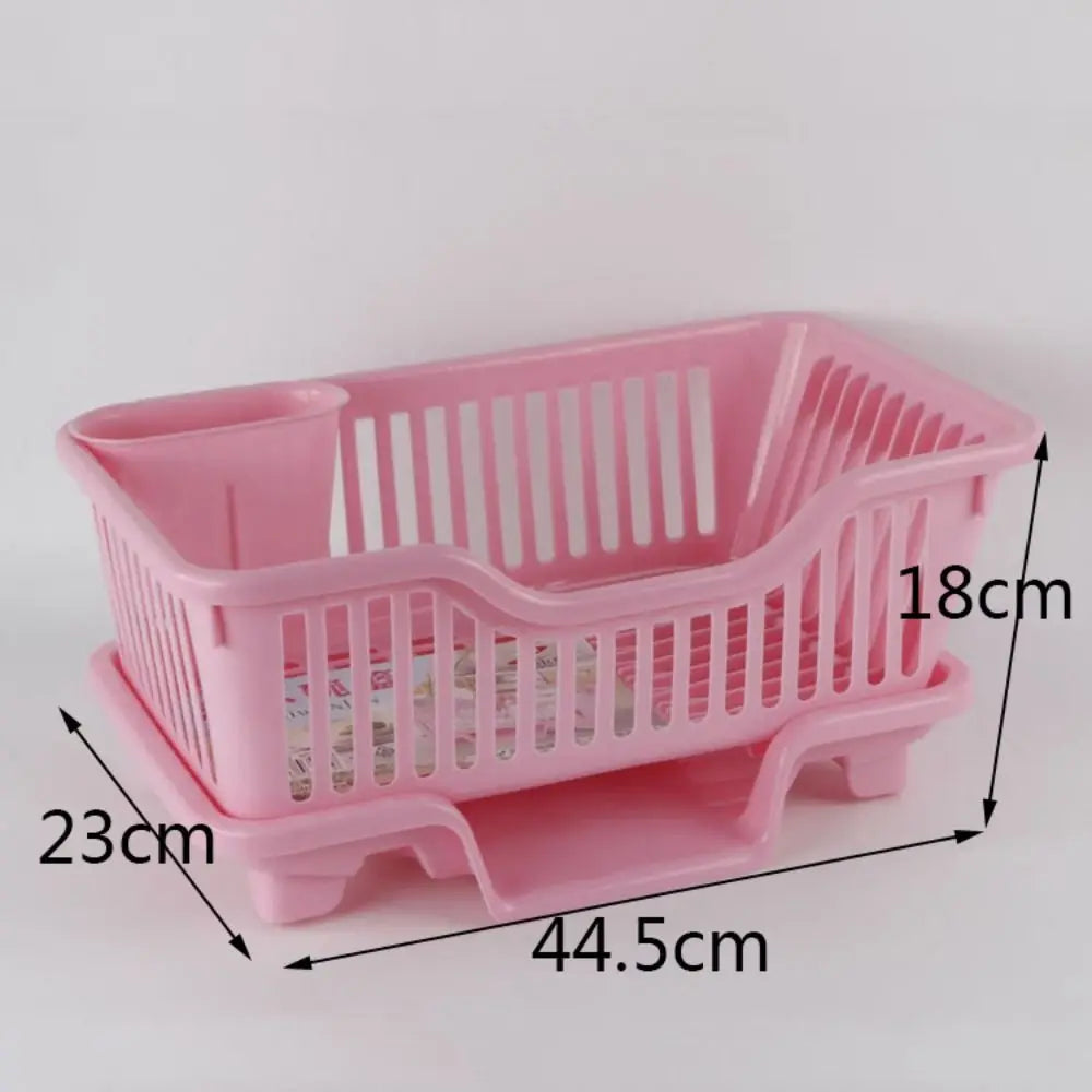 Kitchen Bowls & Plates Storage Rack | Countertop Dish Drainer with Board