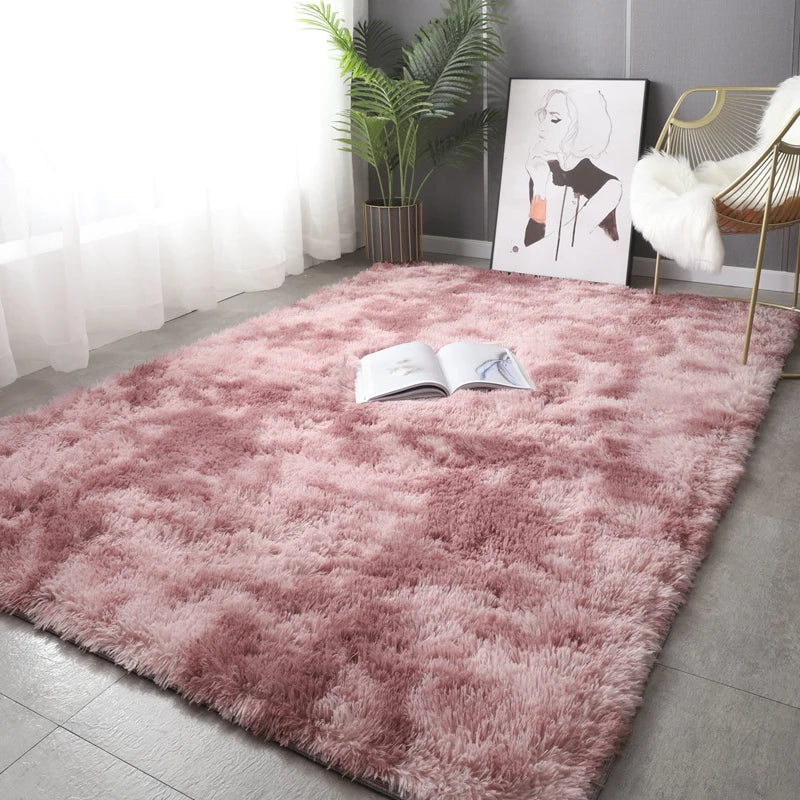 Modern Plush Sofa Carpet | Fluffy Soft Blanket Rug for Living Room Decor