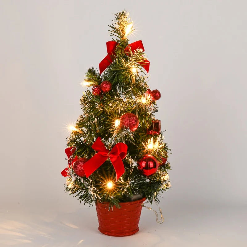 Mini LED Xmas Tree Desktop Decoration | 40CM Nightlight New Year Gift