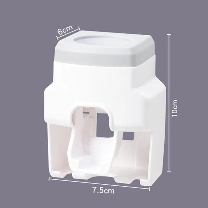 raceless Wall Mount Toothpaste Extruder | Automatic Dispenser & Holder Set