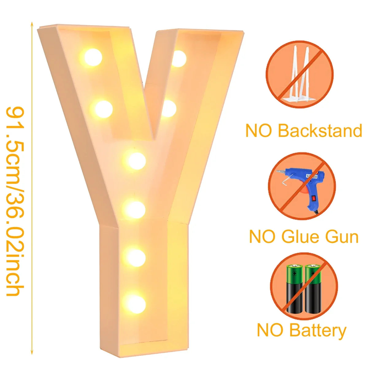 Giant DIY Name Light-Up Letter Box | Christmas, Wedding & Birthday Decor