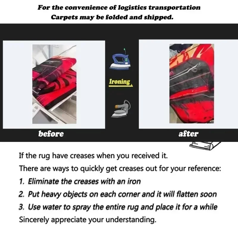 Cute Round CD Flannel Rug | Sofa Table Bedroom Floor Mat Home Decor