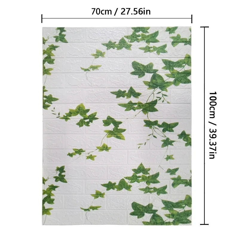 Modern Home Decor 3D Brick Wallpaper | Waterproof Self-Adhesive PVC Foam