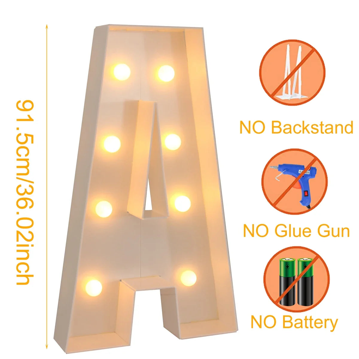 Giant DIY Name Light-Up Letter Box | Christmas, Wedding & Birthday Decor