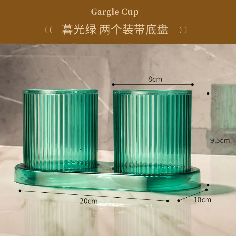 Colorful Bathroom Gargle Cup | Durable Anti-Fall Plastic Tumbler