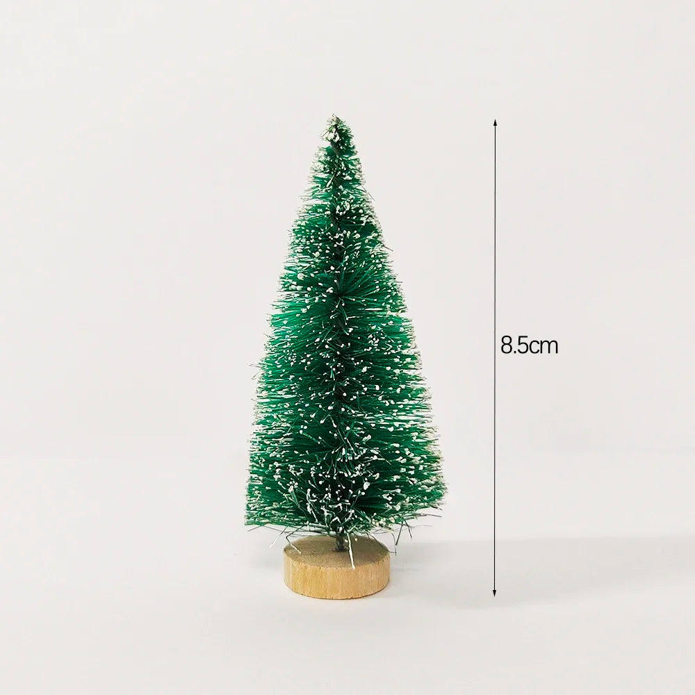 Tabletop Mini Christmas Tree Decoration Set | Small Sisal Pine Ornament