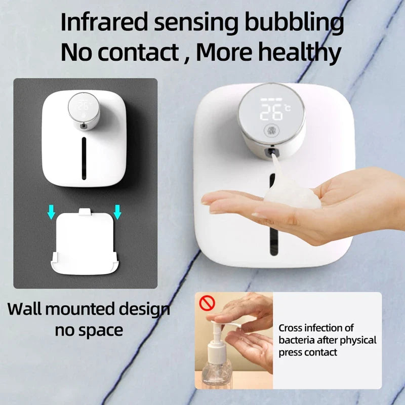 Smart Foam Soap Dispenser | Multifunctional Wall Mount Digital Display