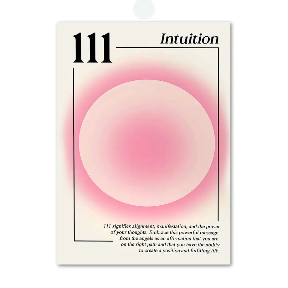 Pink Angel Number & Flower Market Canvas Print | Gallery Wall Art