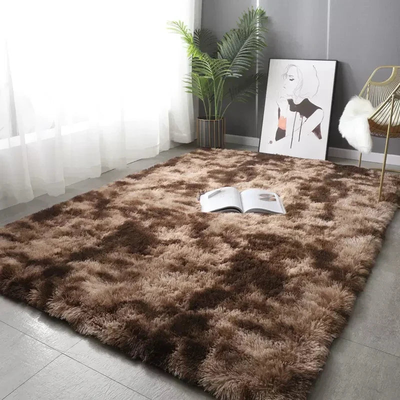 Modern Plush Sofa Carpet | Fluffy Soft Blanket Rug for Living Room Decor