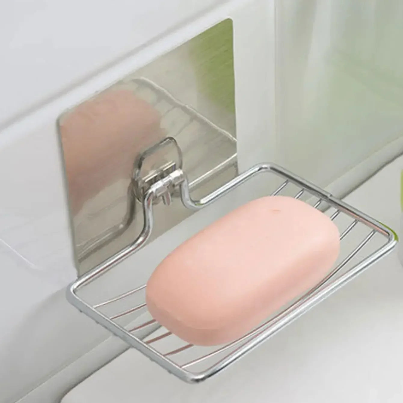 Stainless Steel Wall Mount Soap Dish | Draining Bathroom Storage Tray