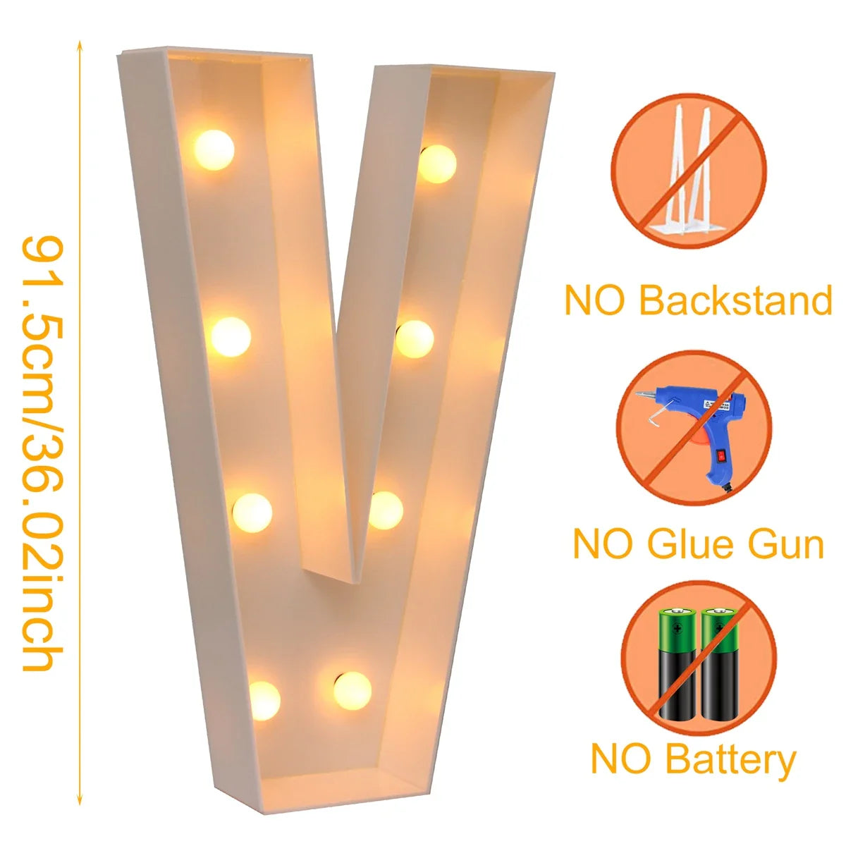 Giant DIY Name Light-Up Letter Box | Christmas, Wedding & Birthday Decor