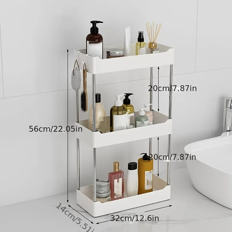 Kitchen Countertop Corner Spice Rack | Multi-Layer Seasoning & Utensil Storage