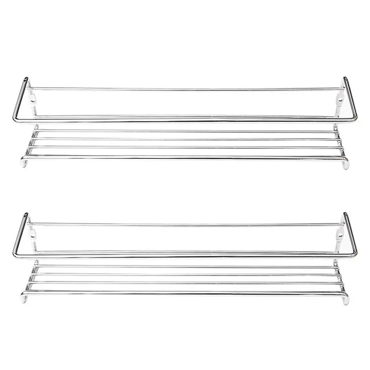 Modern Iron Storage Rack | Wall Mount Kitchen Spice & Bathroom Caddy