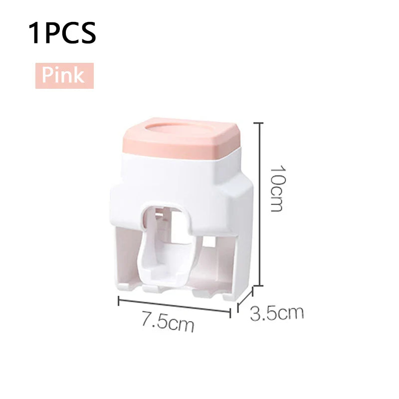raceless Wall Mount Toothpaste Extruder | Automatic Dispenser & Holder Set