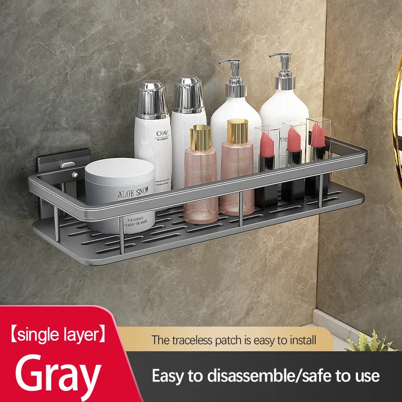 Heavy Duty Stainless Steel Suction Shower Shelf