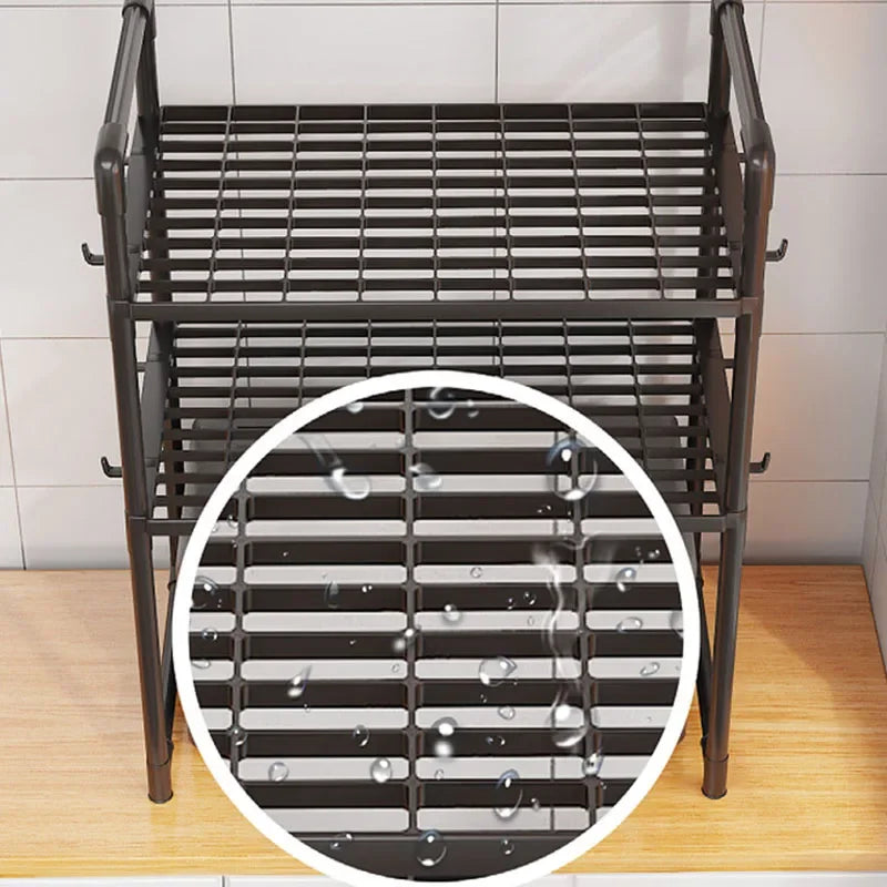 Kitchen Accessories Storage Rack | Multi-Layer Countertop Tidying Shelf