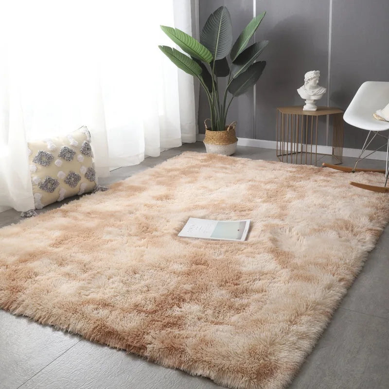 Modern Plush Sofa Carpet | Fluffy Soft Blanket Rug for Living Room Decor