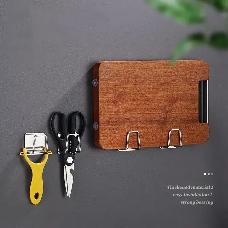 Stainless Steel Sink Sponge Rack | Adhesive Inner Wall Kitchen Draining Caddy