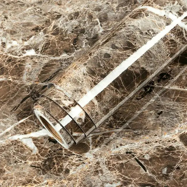 Marble Self-Adhesive Vinyl Film | Waterproof PVC Countertop Wallpaper