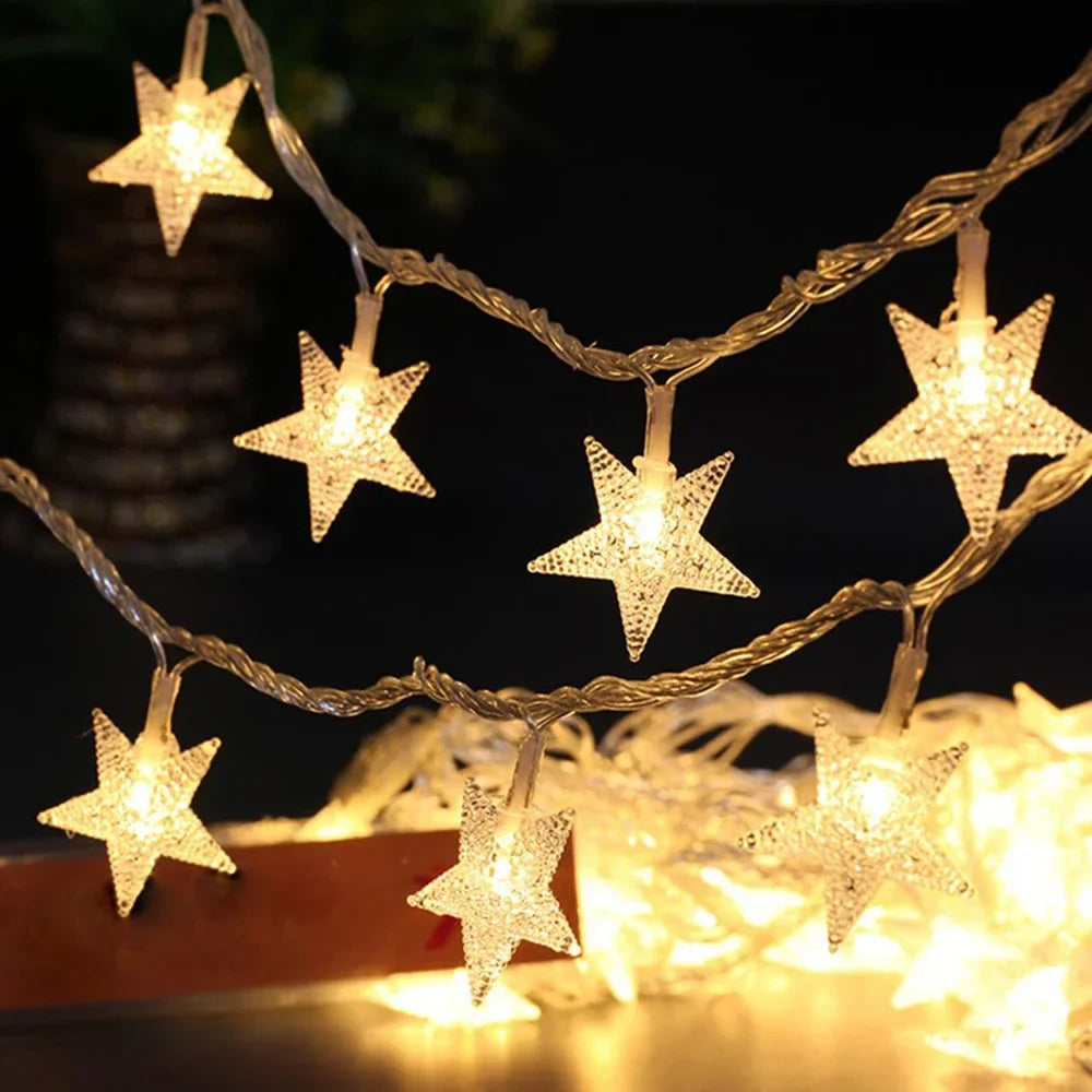 Star Fairy Lights Garland | 1.5m to 10m Christmas, Wedding & Party Decor