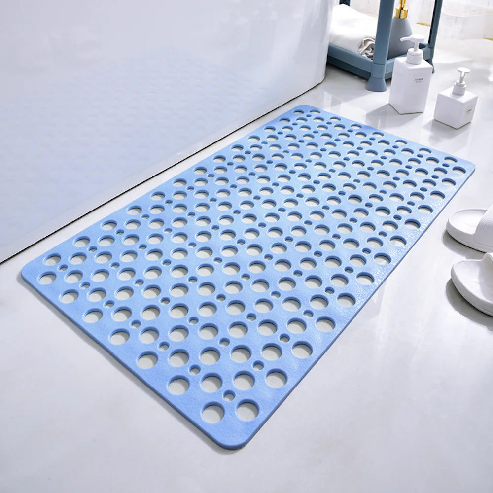 Bathroom Massage Ring Mat (17x30in) | Suction Cup Anti-Slip Quick Drain Rug