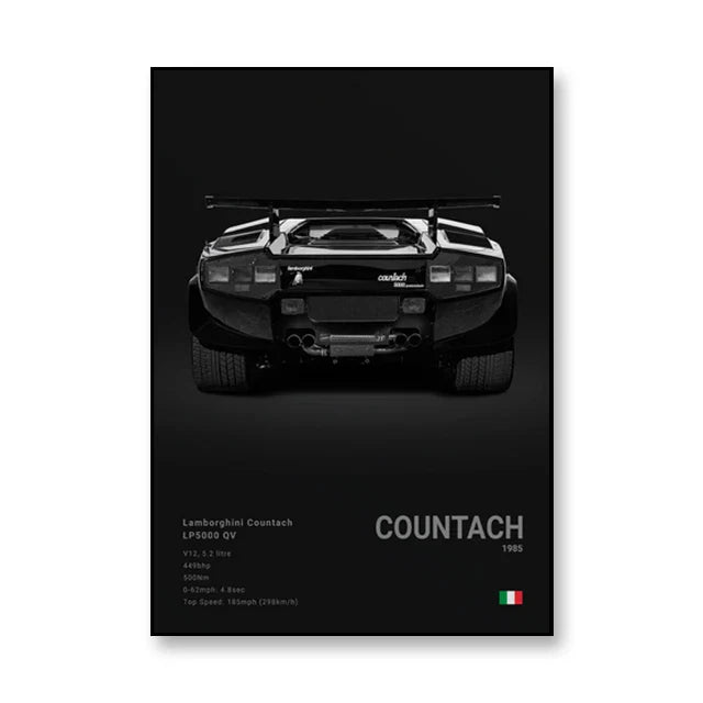 Famous Brand Cars Decorative Mural | SVJ GT3RS 918 M5CS Canvas Poster Gift