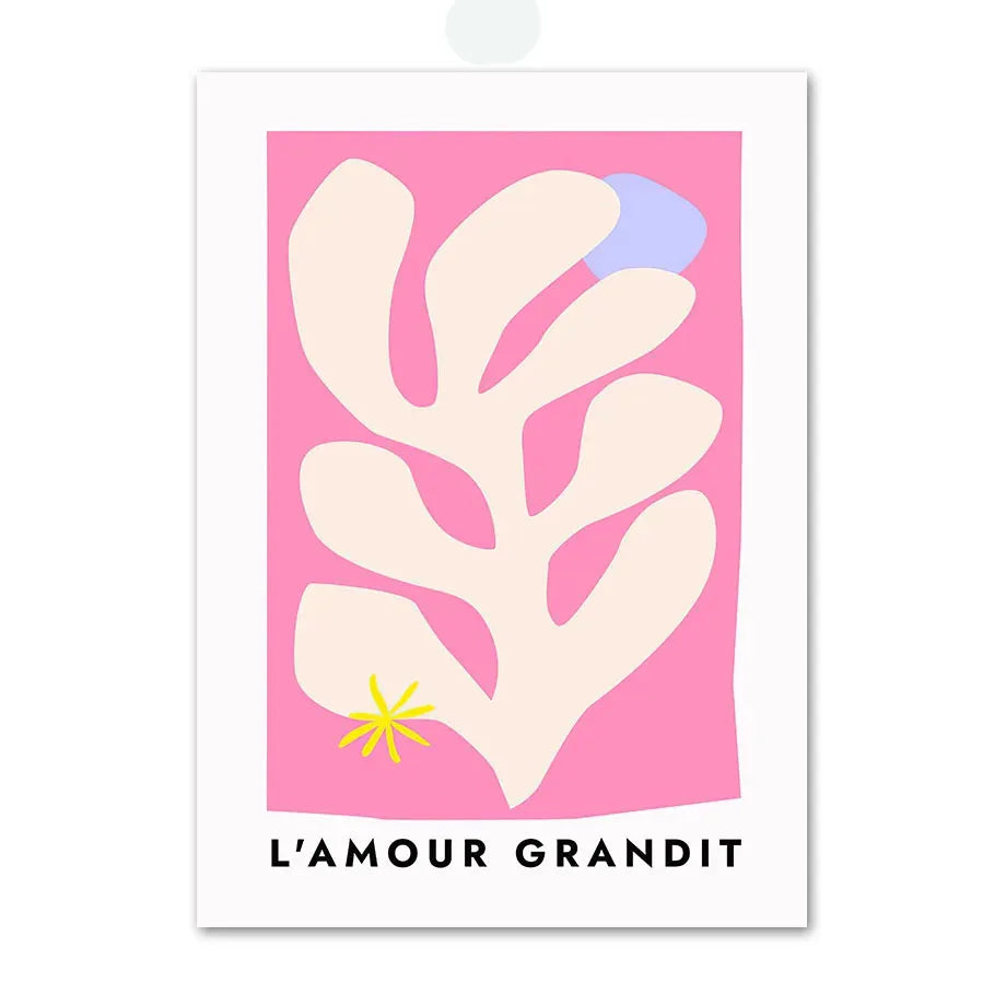 Pink Angel Number & Flower Market Canvas Print | Gallery Wall Art