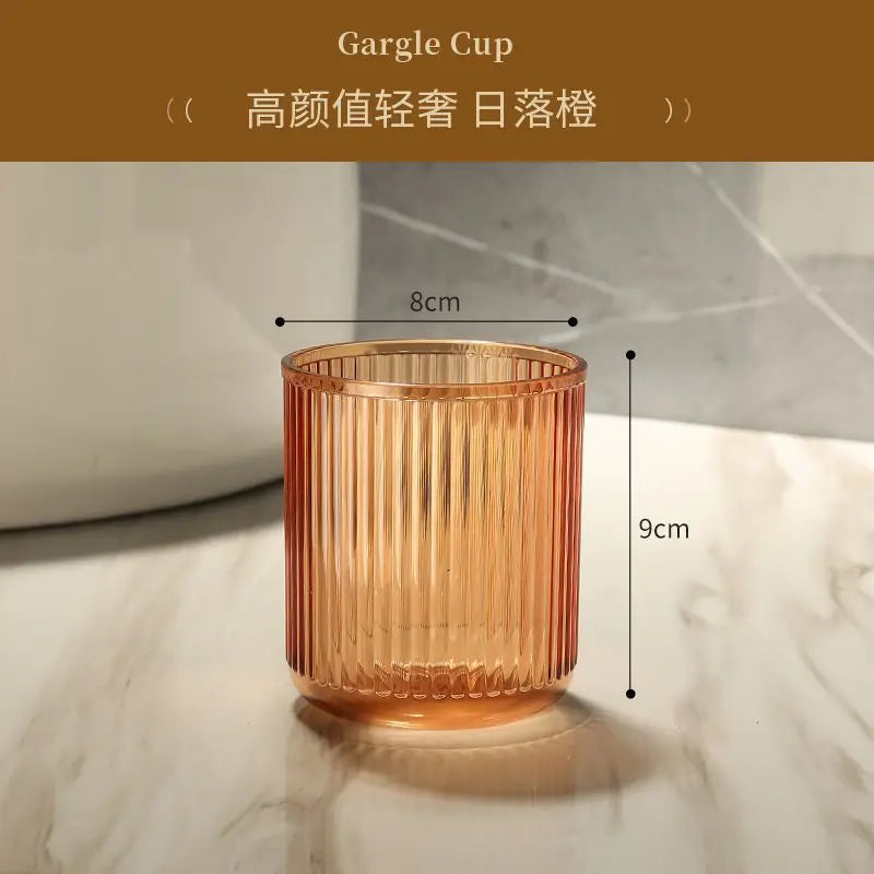 Colorful Bathroom Gargle Cup | Durable Anti-Fall Plastic Tumbler