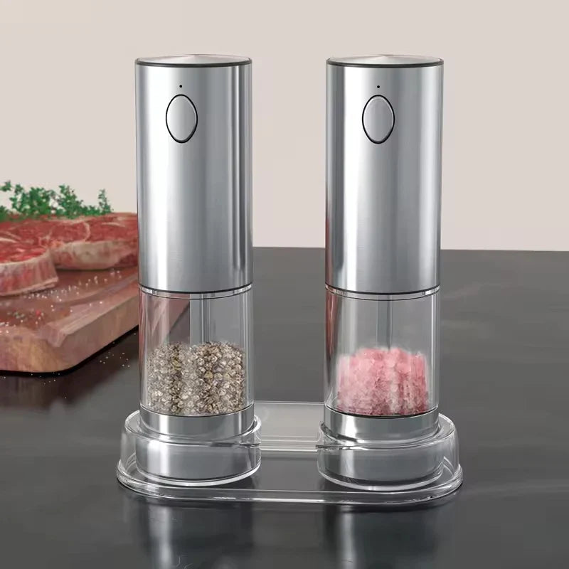 USB Rechargeable Automatic Salt & Pepper Grinder | Adjustable Coarseness