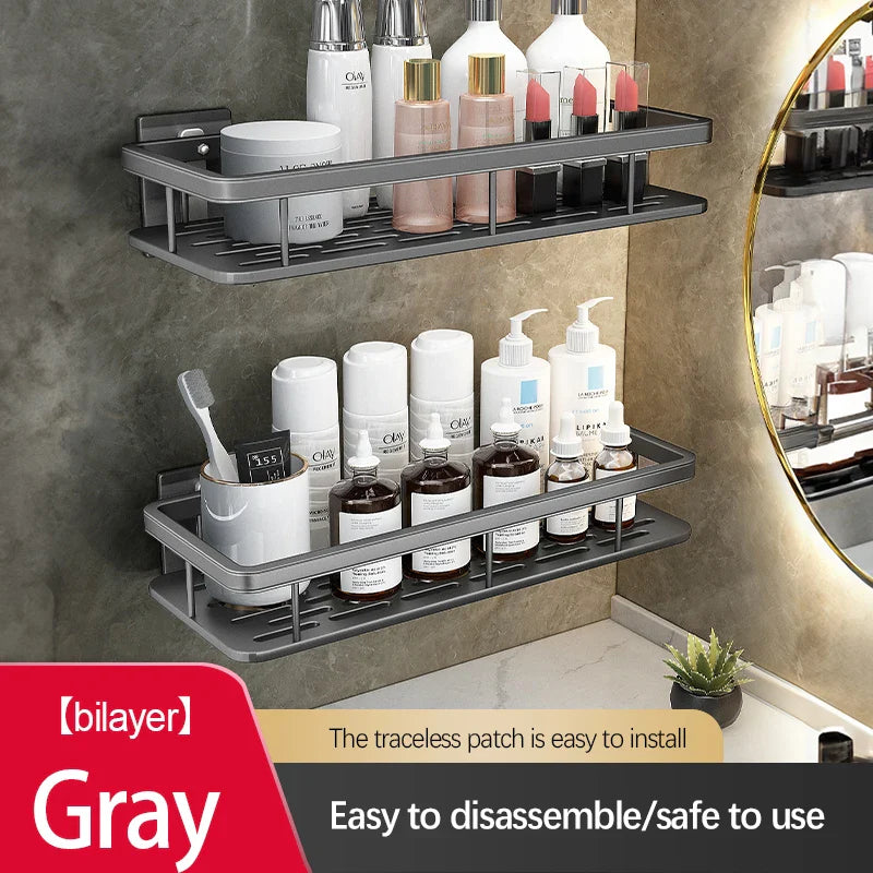 Heavy Duty Stainless Steel Suction Shower Shelf