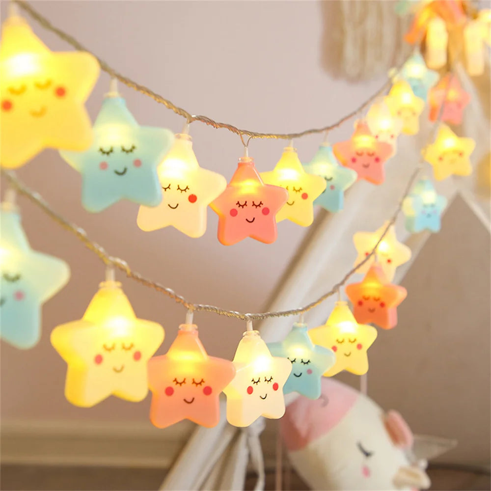 LED Cloud/Star Atmosphere Lighting | USB Waterproof String Lights for Parties
