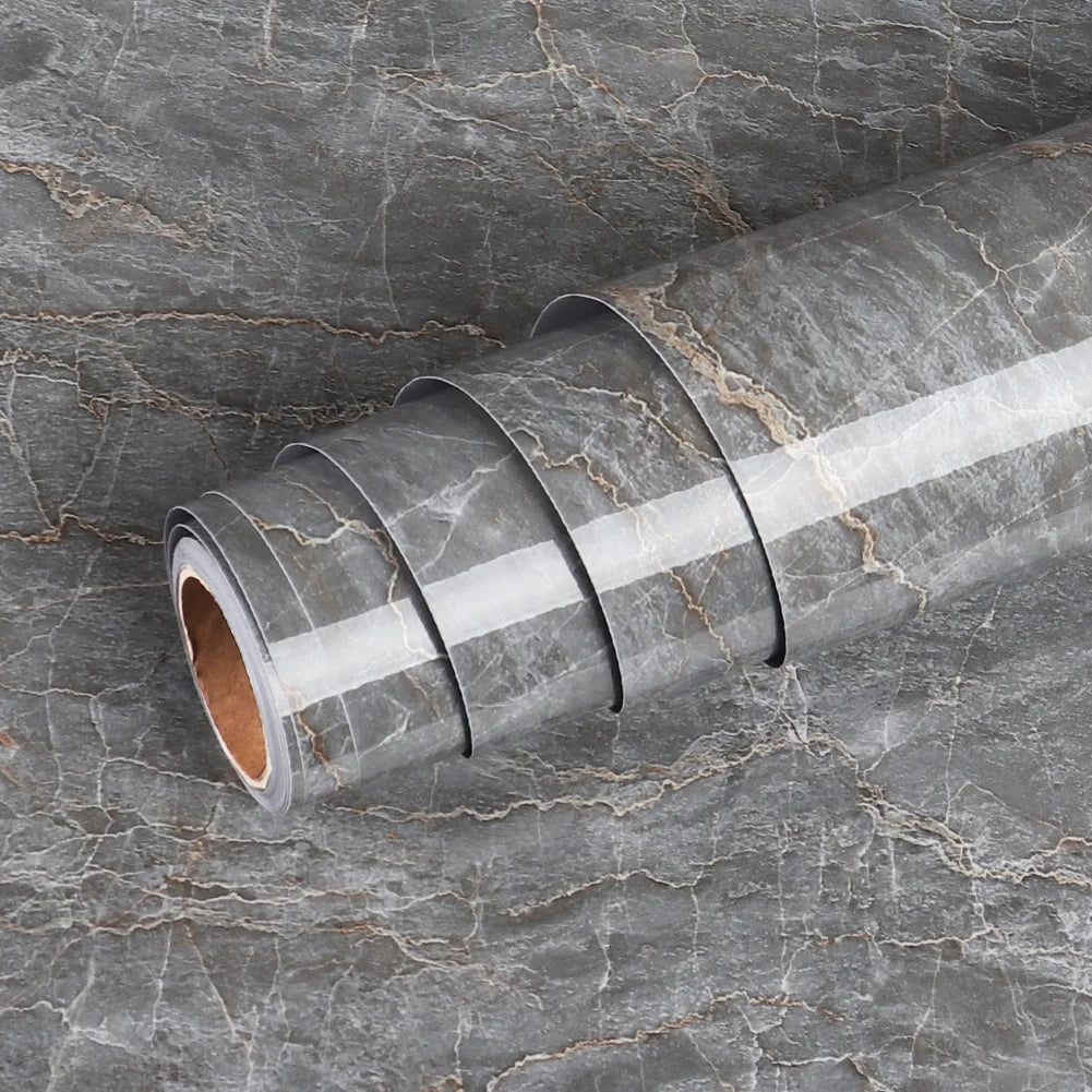 Marble Self-Adhesive Vinyl Film | Waterproof PVC Countertop Wallpaper