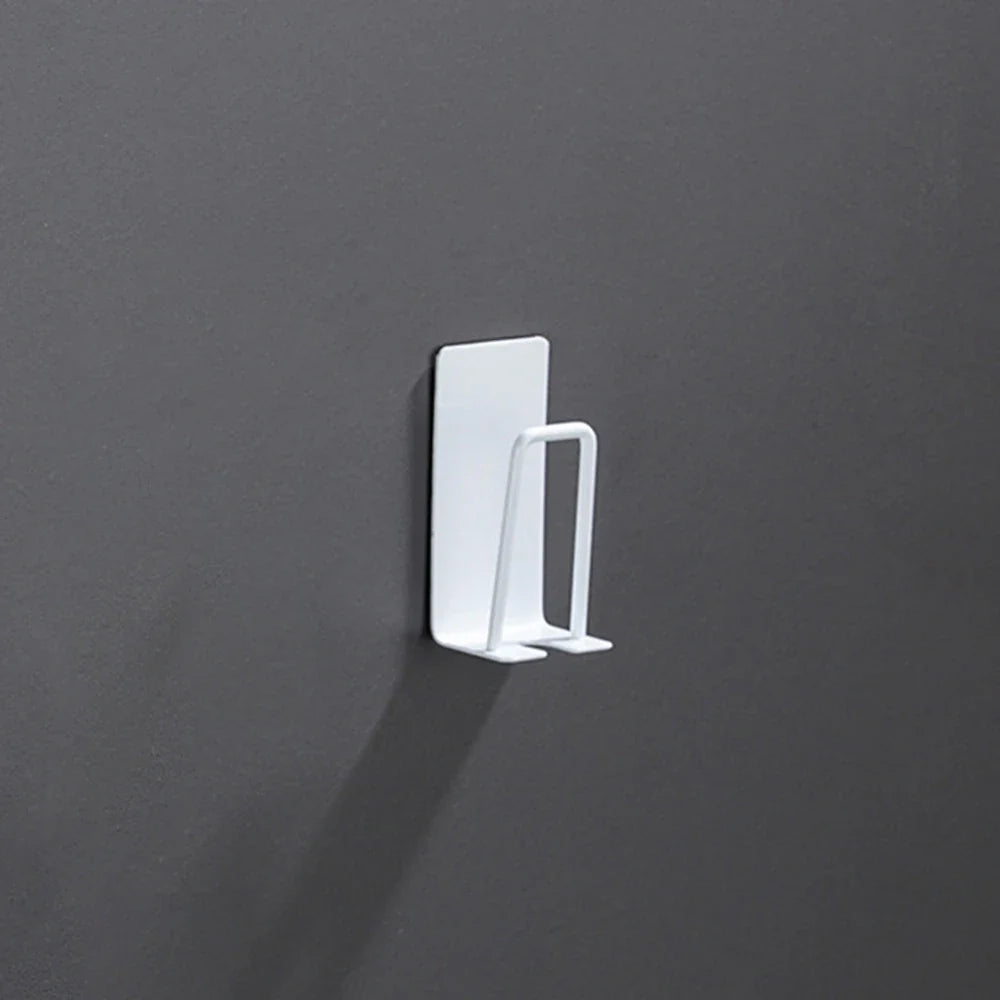 Punch-Free Stainless Steel Toothbrush Holder Hook | Kitchen & Bathroom Organizer