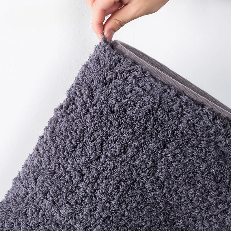 Furry Absorbent Foot Wiping Mat | Non-Slip Entrance & Bathroom Rug