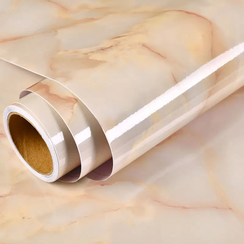 Marble Self-Adhesive Vinyl Film | Waterproof PVC Countertop Wallpaper