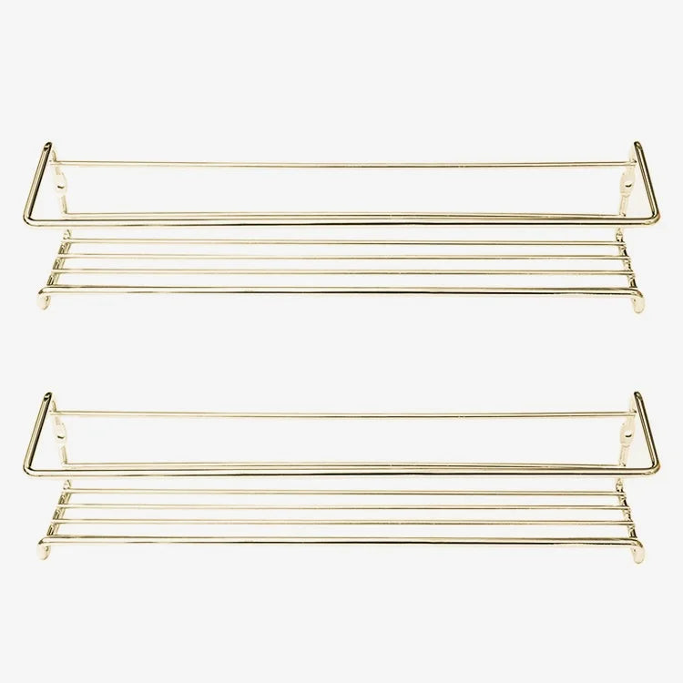 Modern Iron Storage Rack | Wall Mount Kitchen Spice & Bathroom Caddy