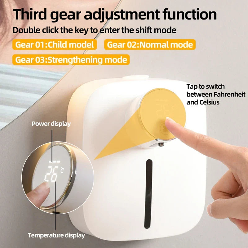 Smart Foam Soap Dispenser | Multifunctional Wall Mount Digital Display