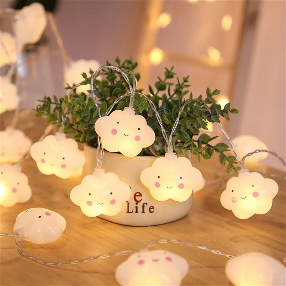LED Cloud/Star Atmosphere Lighting | USB Waterproof String Lights for Parties