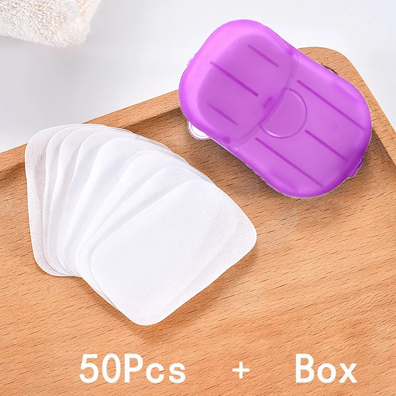 Pocket-Sized Bath Soap Slices | Portable Scented Foaming Hand Soap
