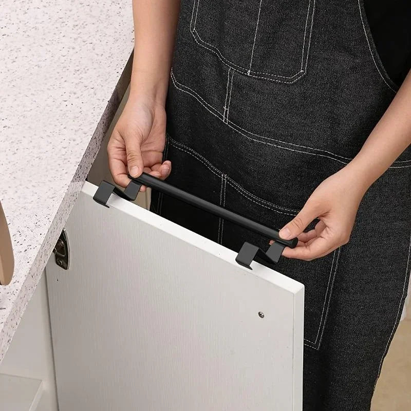 Space-Saving Metal Towel Hanger | Cabinet Door/Bathroom Storage Rack