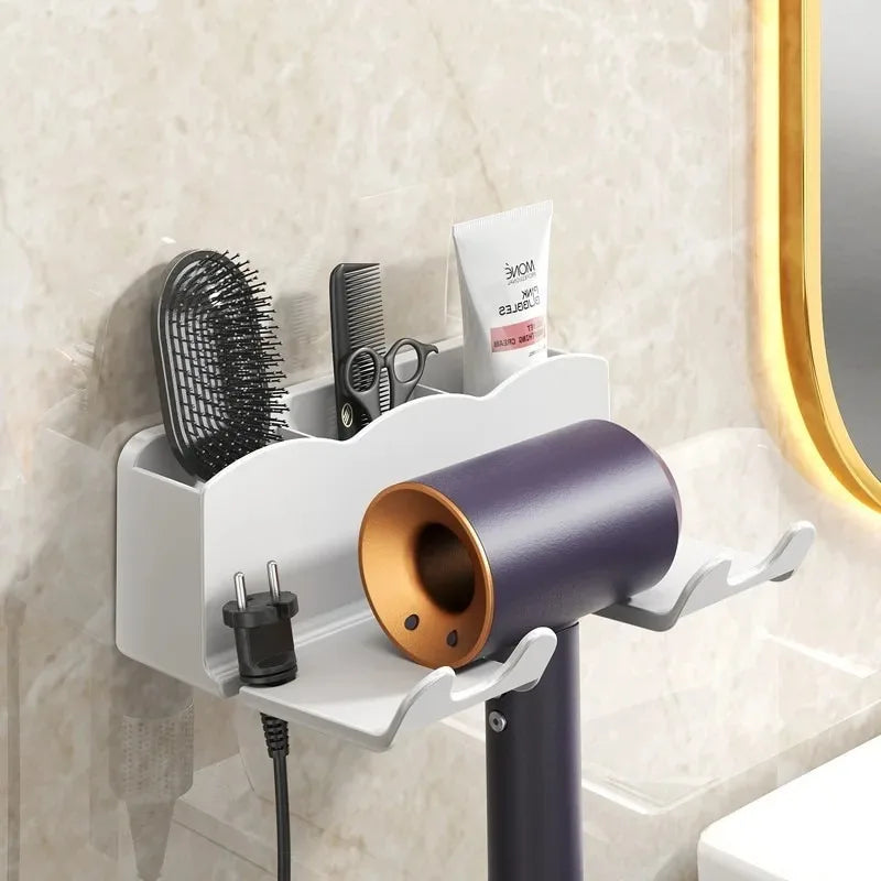 Universal Hair Tool Hanging Rack | Non-Perforated Bathroom Storage