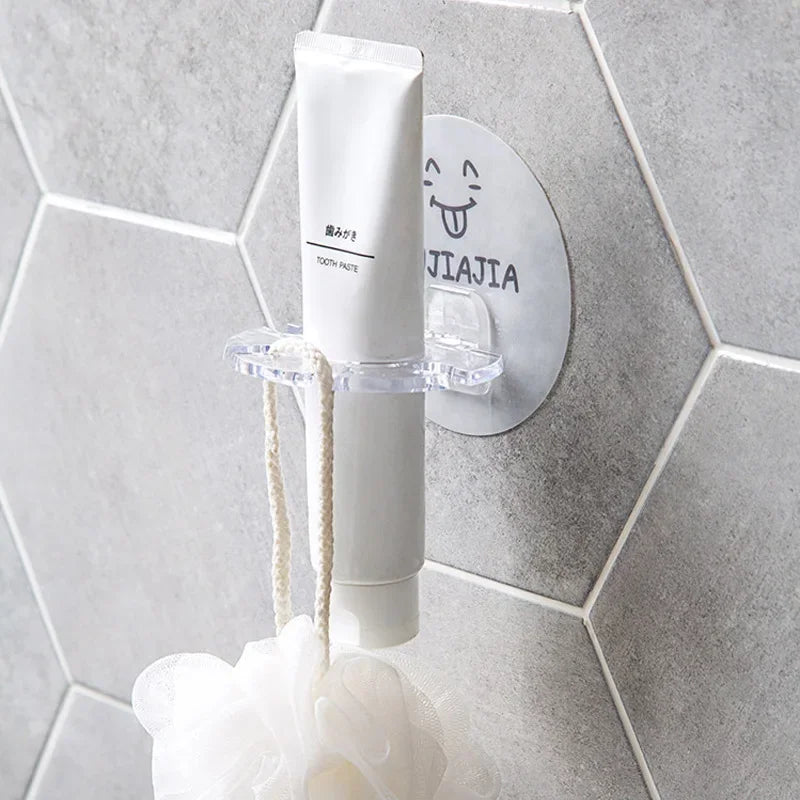 Plastic Toothbrush & Toothpaste Holder | Shaver Storage Rack Dispenser