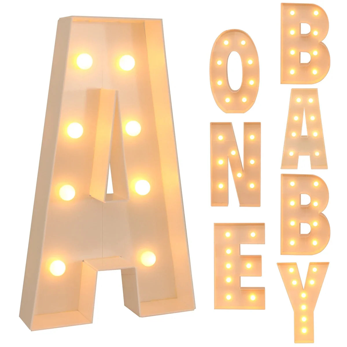 Giant DIY Name Light-Up Letter Box | Christmas, Wedding & Birthday Decor
