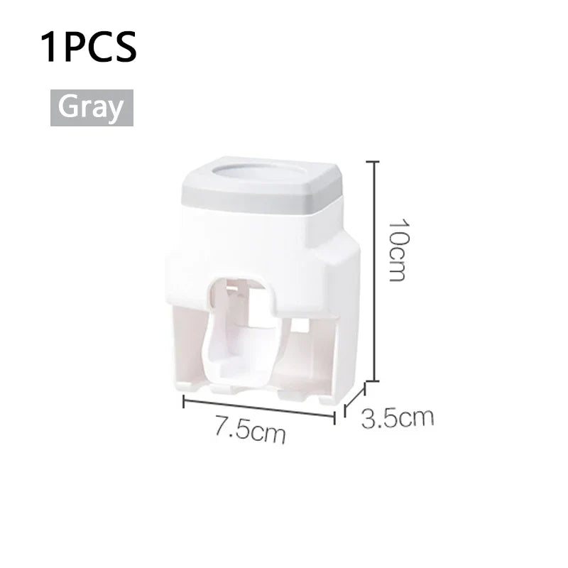 raceless Wall Mount Toothpaste Extruder | Automatic Dispenser & Holder Set