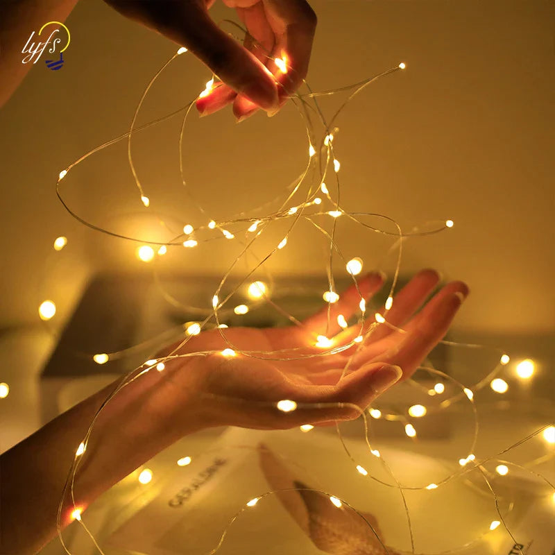 Mini LED Fairy Lights Garland | Christmas, Wedding & New Year Ornament