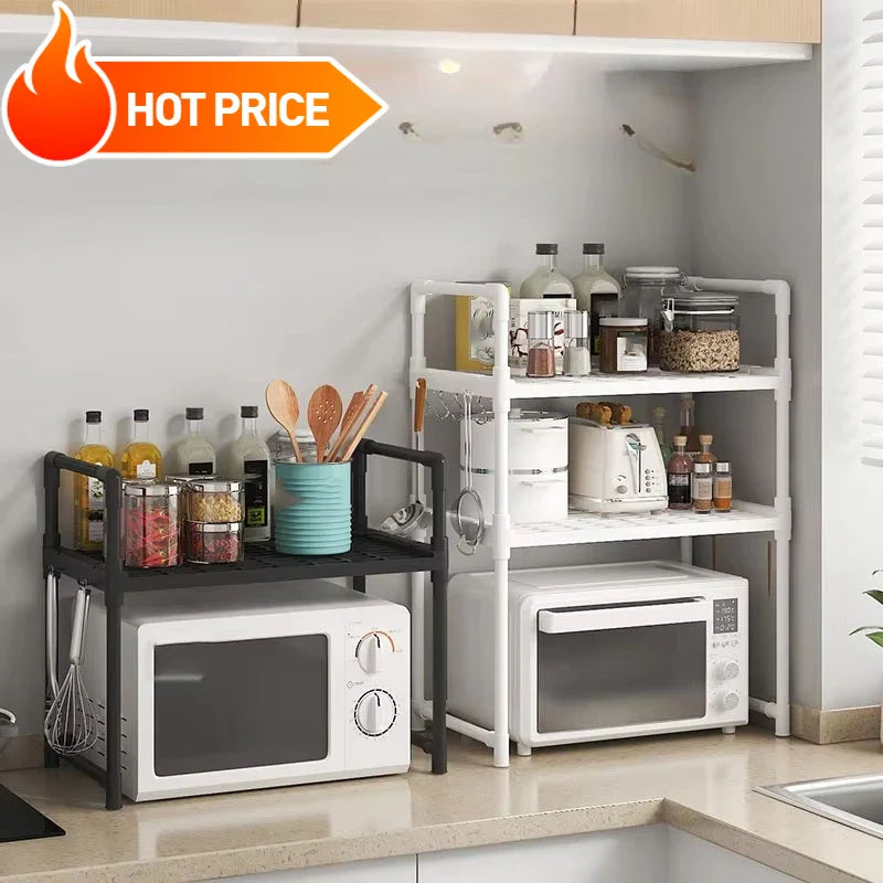 Kitchen Accessories Storage Rack | Multi-Layer Countertop Tidying Shelf