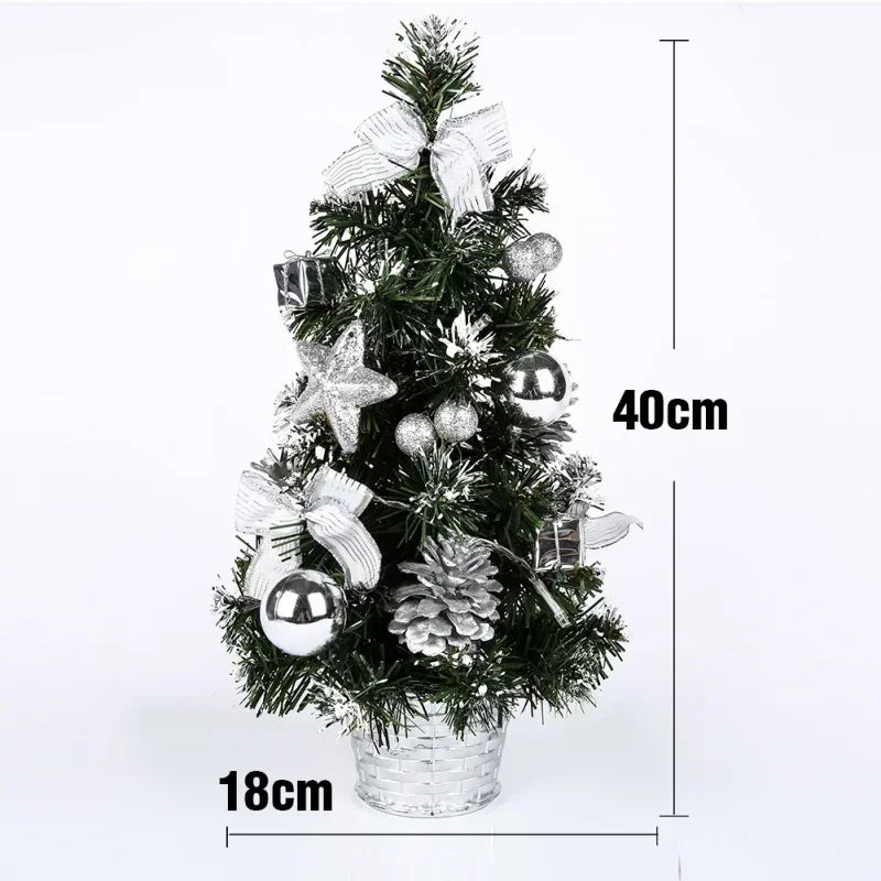 Mini LED Xmas Tree Desktop Decoration | 40CM Nightlight New Year Gift
