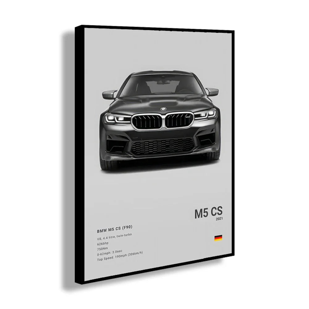 Famous Brand Cars Decorative Mural | SVJ GT3RS 918 M5CS Canvas Poster Gift