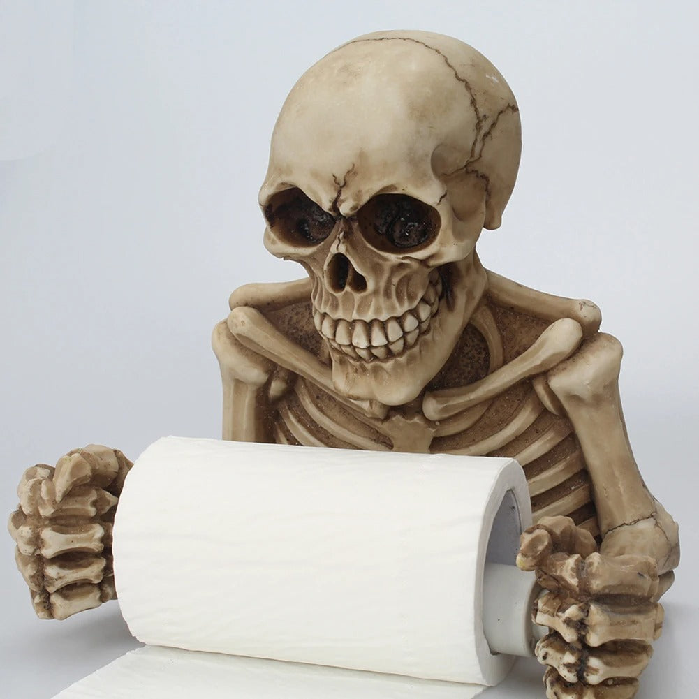 Skull Toilet Paper Holder